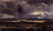 Stormy Weather over the Roman Campagna Carl Blechen